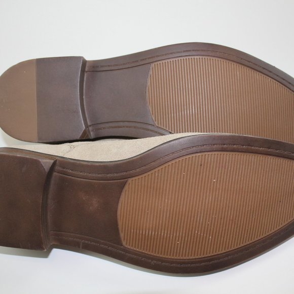 Parker & Sky Dress Shoes Beige Tan Cow Leather Oxford Lace Up Mens Size 12 M NEW - Picture 9 of 10